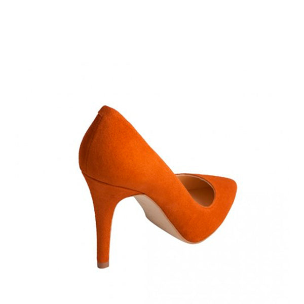 Brandy suede stiletto perfect for weddings, baptisms and communions.