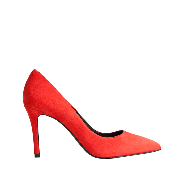 Stilettos for weddings, baptisms and communions very comfortable and elegant in red suede.